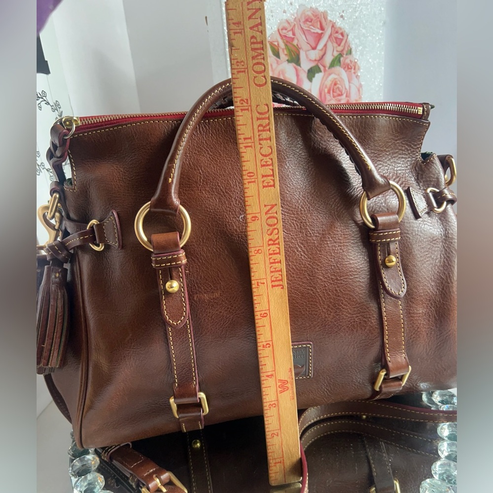 Dooney & Bourke florentina Italian Vacchetta leather handbag or crossbody - Picture 8 of 15